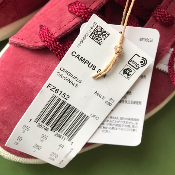 Adidas Campus 80’s, Red nubuck size 10, NWT - Picture 7 of 7